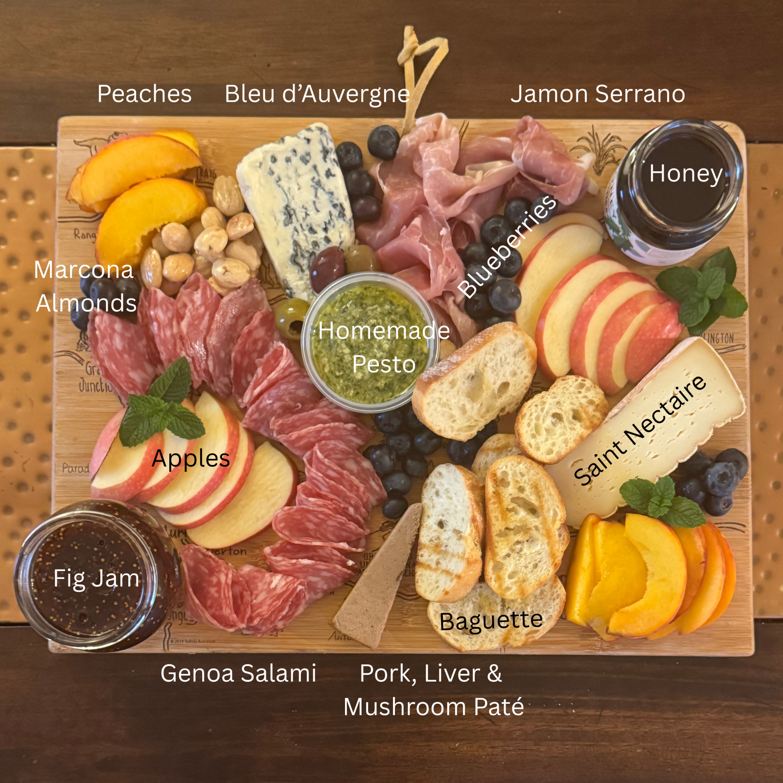 Massif Central charcuterie board